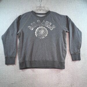 American Eagle Vintage‎ Fit Sweatshirt Men's Large Gray Crewneck Graphic